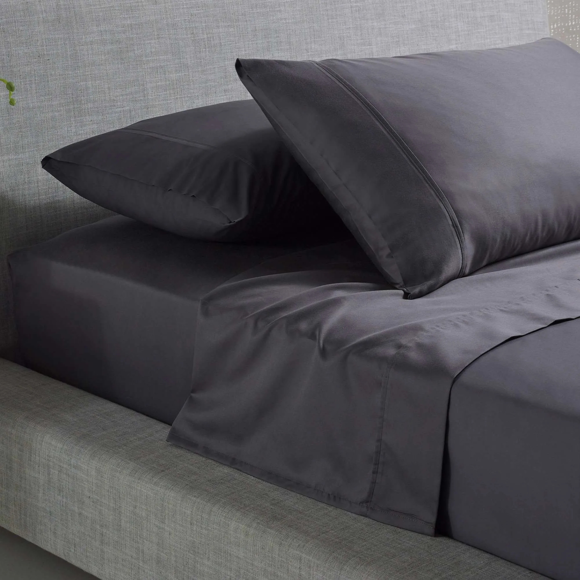 Accessorize 1000TC Cotton Rich Sheet Set - Charcoal