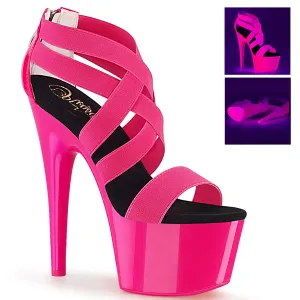 ADORE-769UV  Neon Hot Pink Elastic Band-Patent/Neon Hot Pink