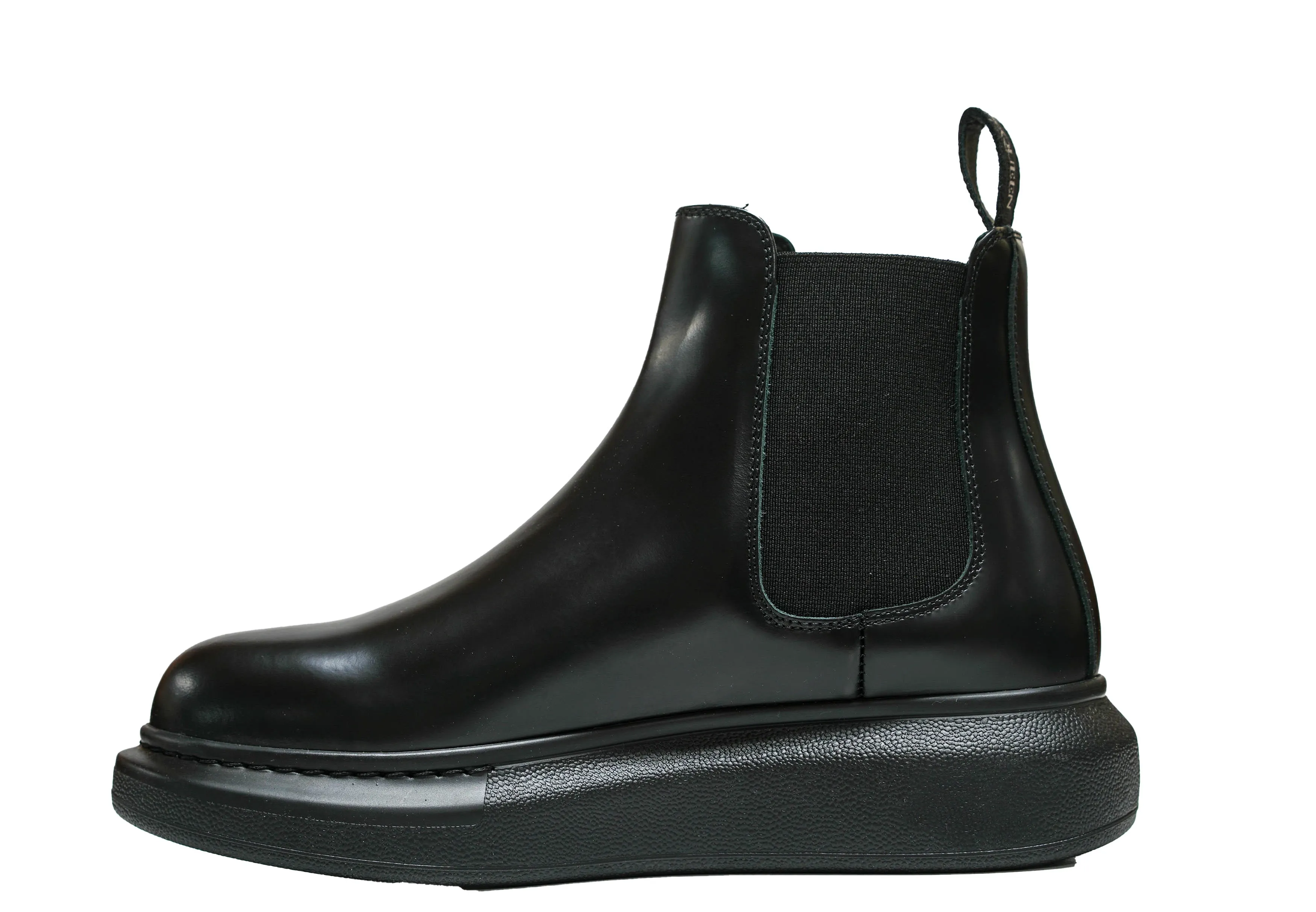 Alexander McQueen Women's Black Leather Pull On Boots 586398 - 40% OFF