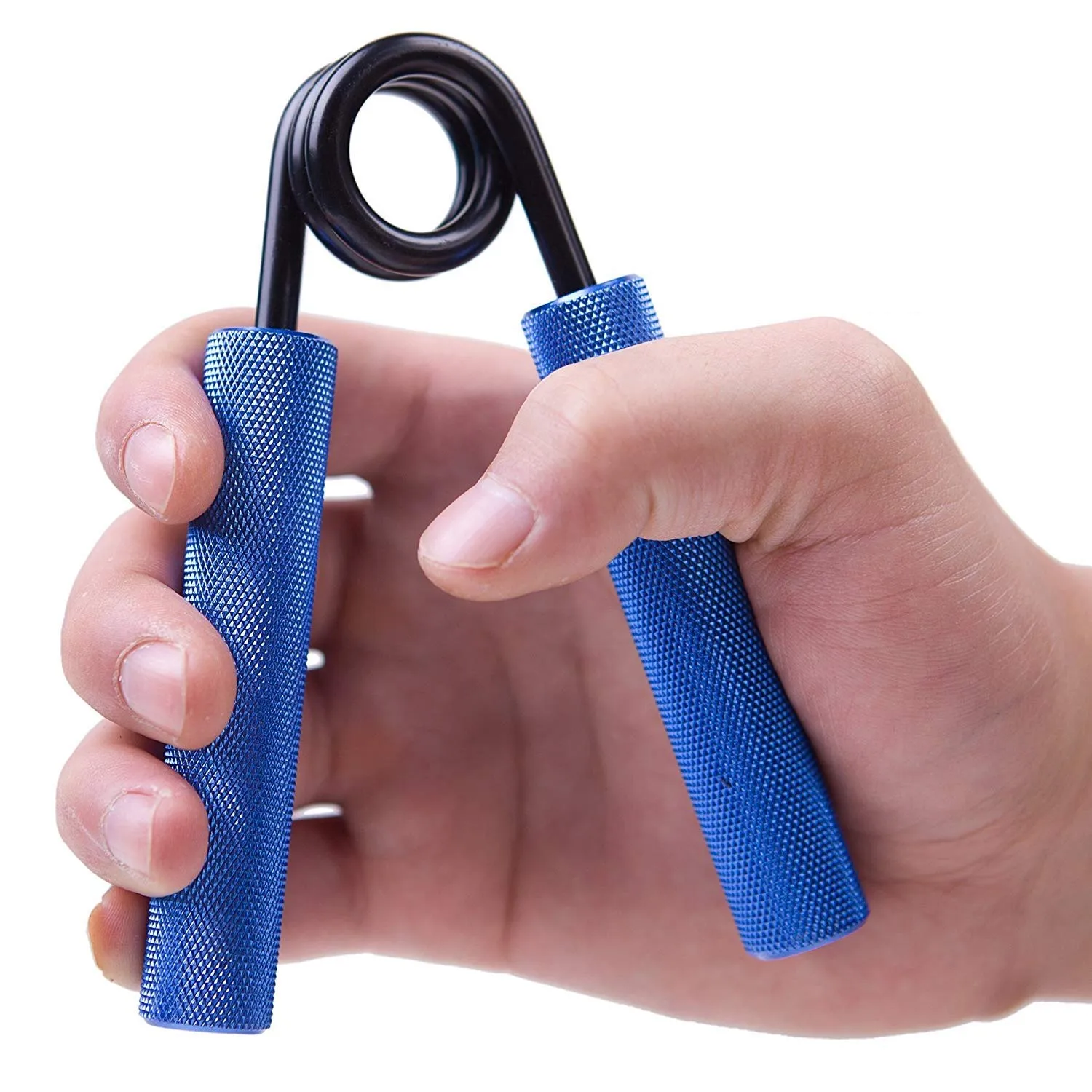 ALYV Metal Heavy Hand Grip and Wrist Strengthener Gripper - Resistance from 150LB Exerciser for Hand Grip Strength Trainer and Fingers (Blue)