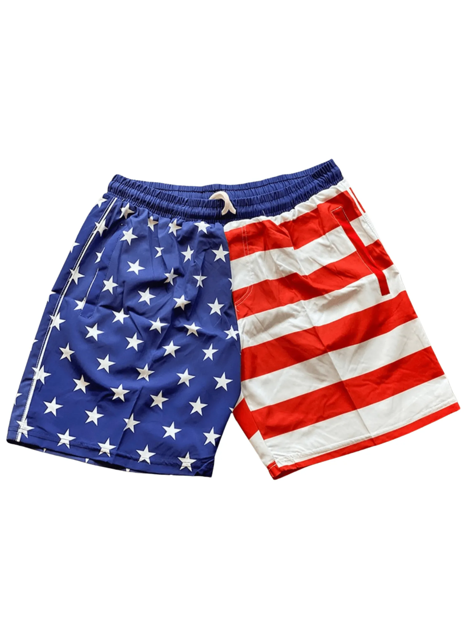 American Flag Swim Trunks