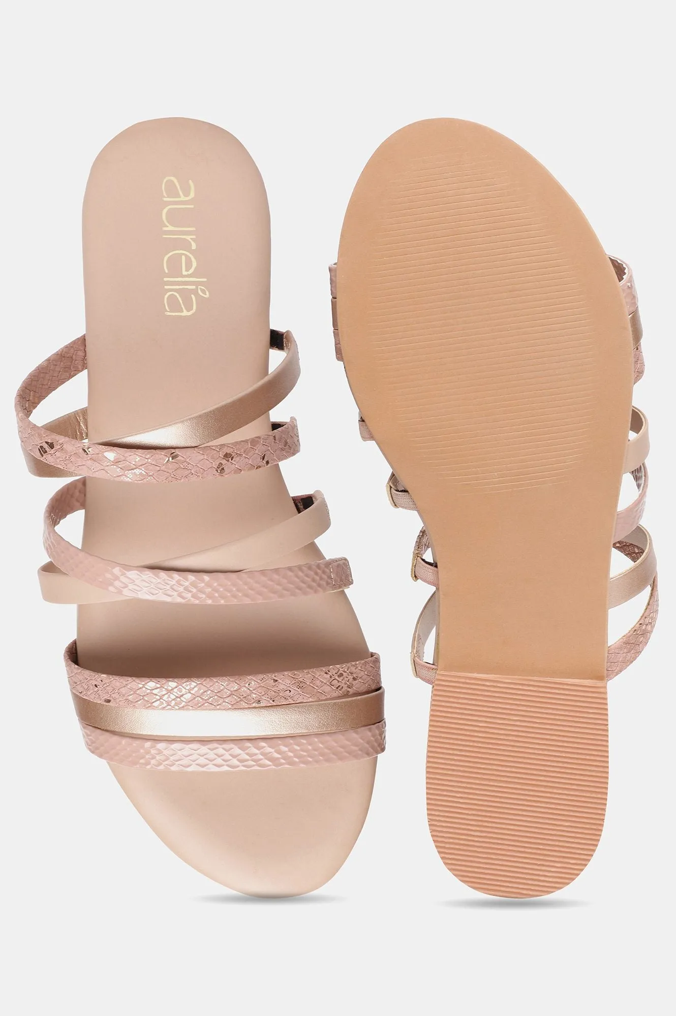 Aurelia Blush Textured Round Toe -Zcharley