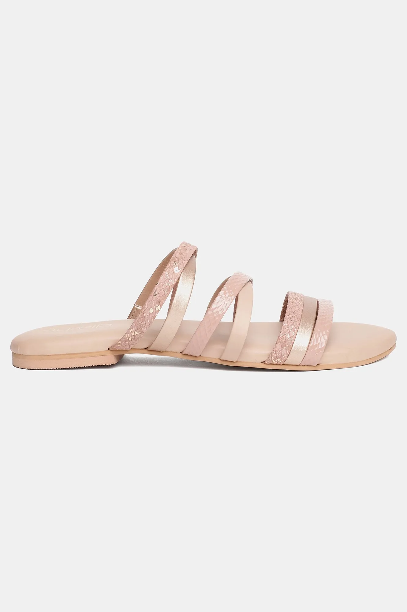 Aurelia Blush Textured Round Toe -Zcharley