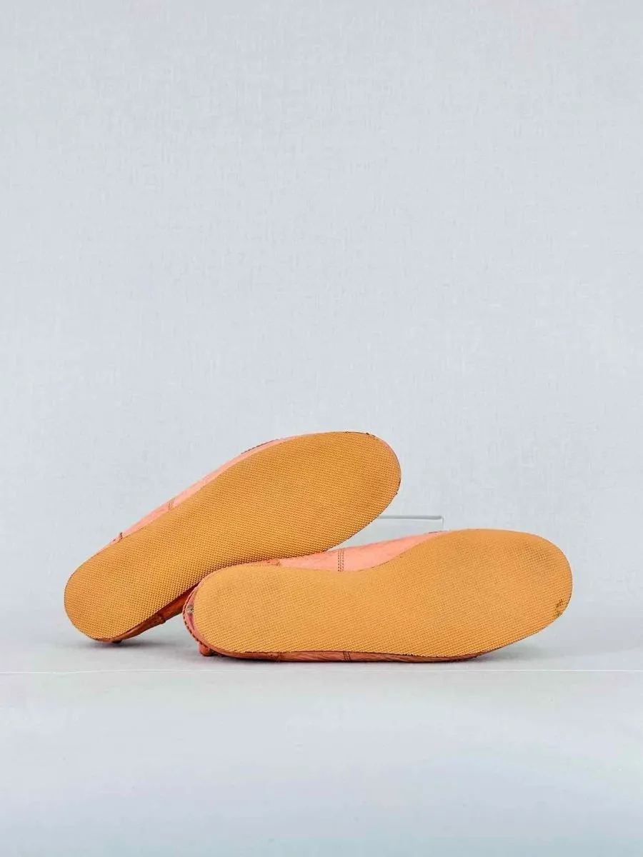 BALENCIAGA Arena Peach Ballet Flats 38