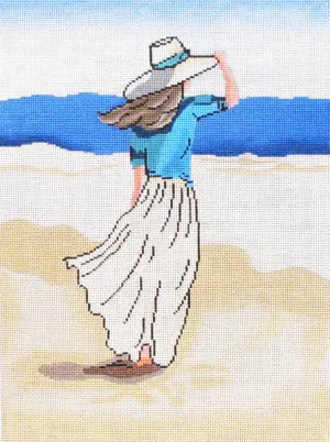 Beach lady no flag 20004