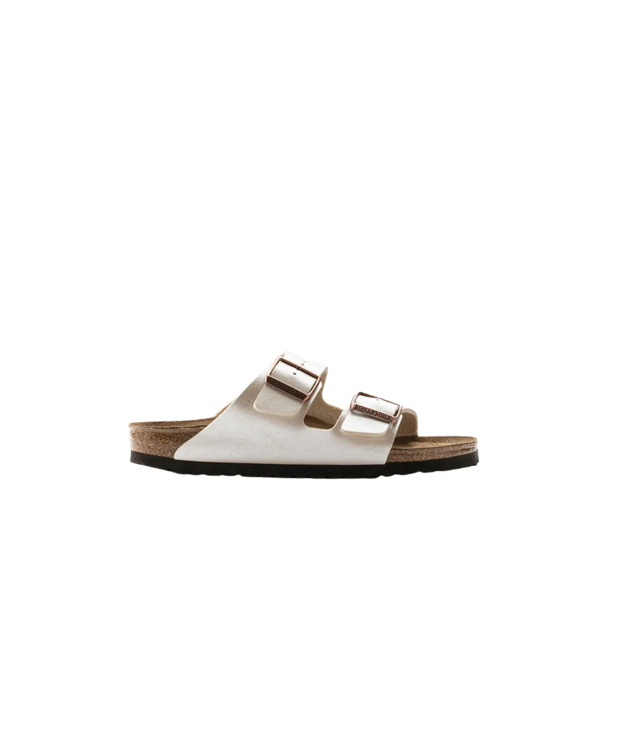 Birkenstock Arizona Birko-Flor Graceful Pearl White Sandals