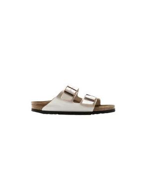 Birkenstock Arizona Birko-Flor Graceful Pearl White Sandals