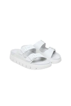 Birkenstock Women's Arizona Chunky Leather Sandals White
