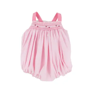 Bitsy Bubble - Palm Beach Pink with Hamptons Hot Pink & Strawberries Smocking