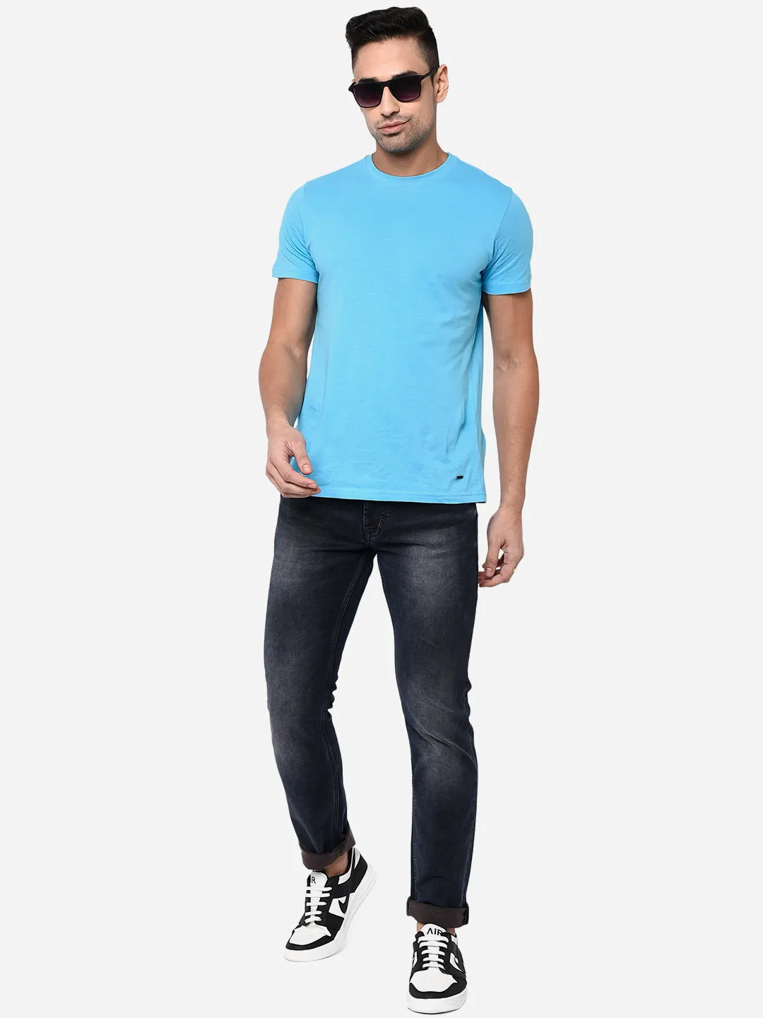 Black Washed Slim Fit Jeans | JadeBlue