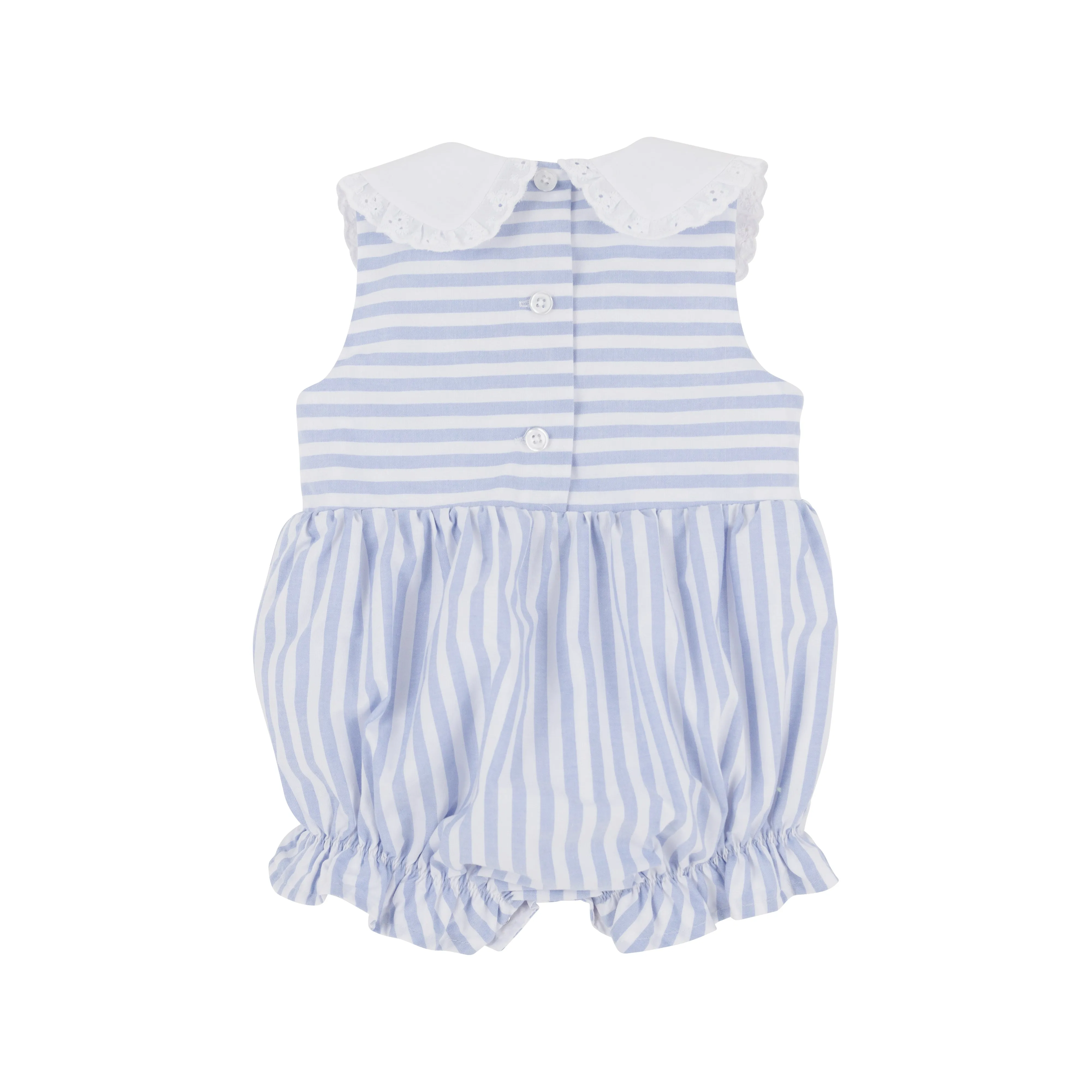 Blaine Bubble - Park City Periwinkle Stripe with Worth Avenue White
