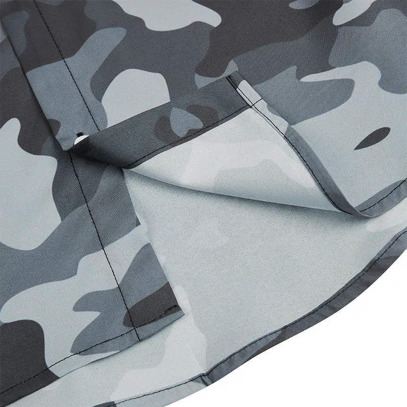 CAMO SKULL LAPEL ALOHA SHIRT