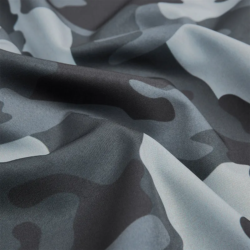 CAMO SKULL LAPEL ALOHA SHIRT
