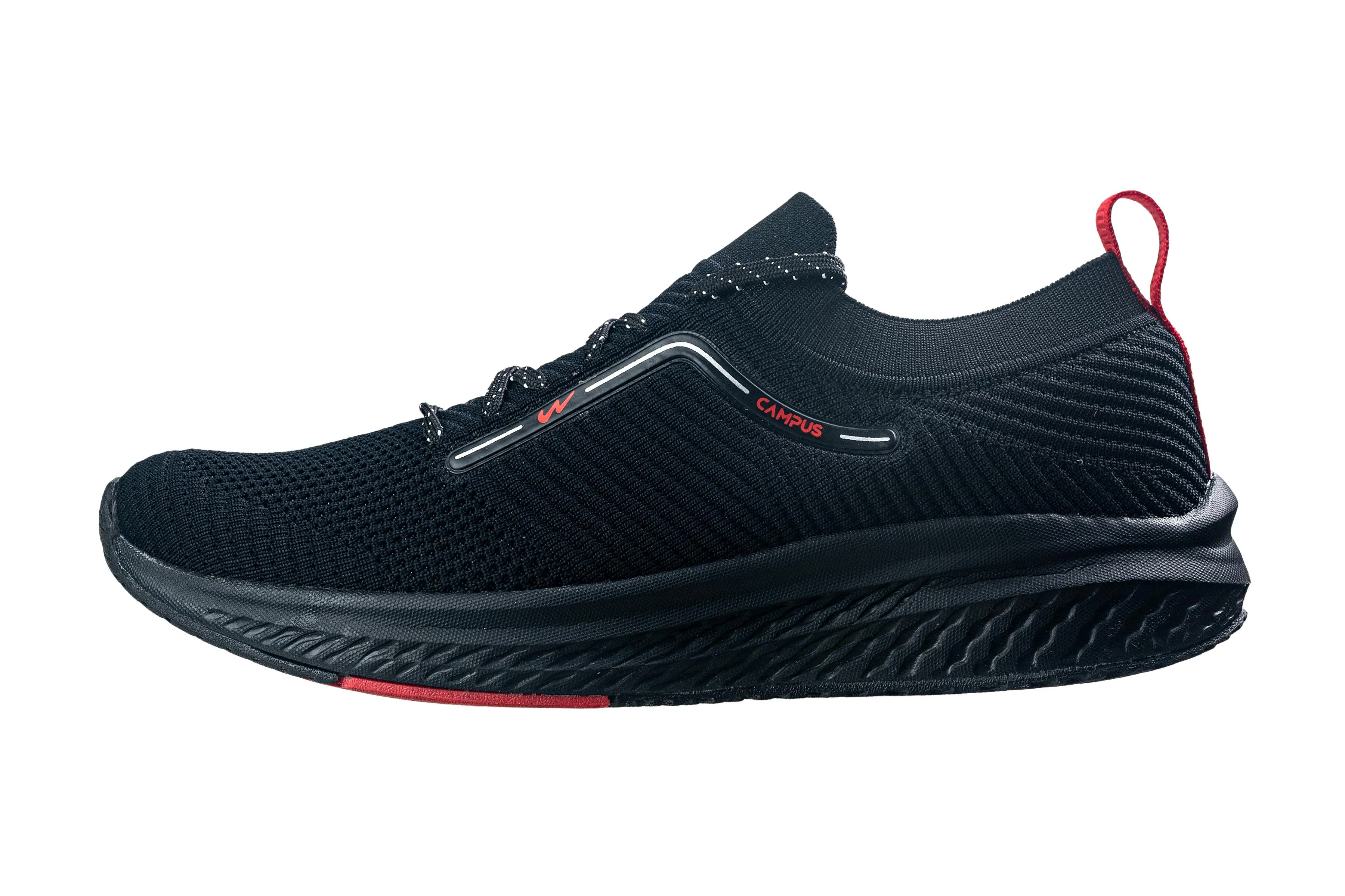 Campus Gents Black Sports Shoe