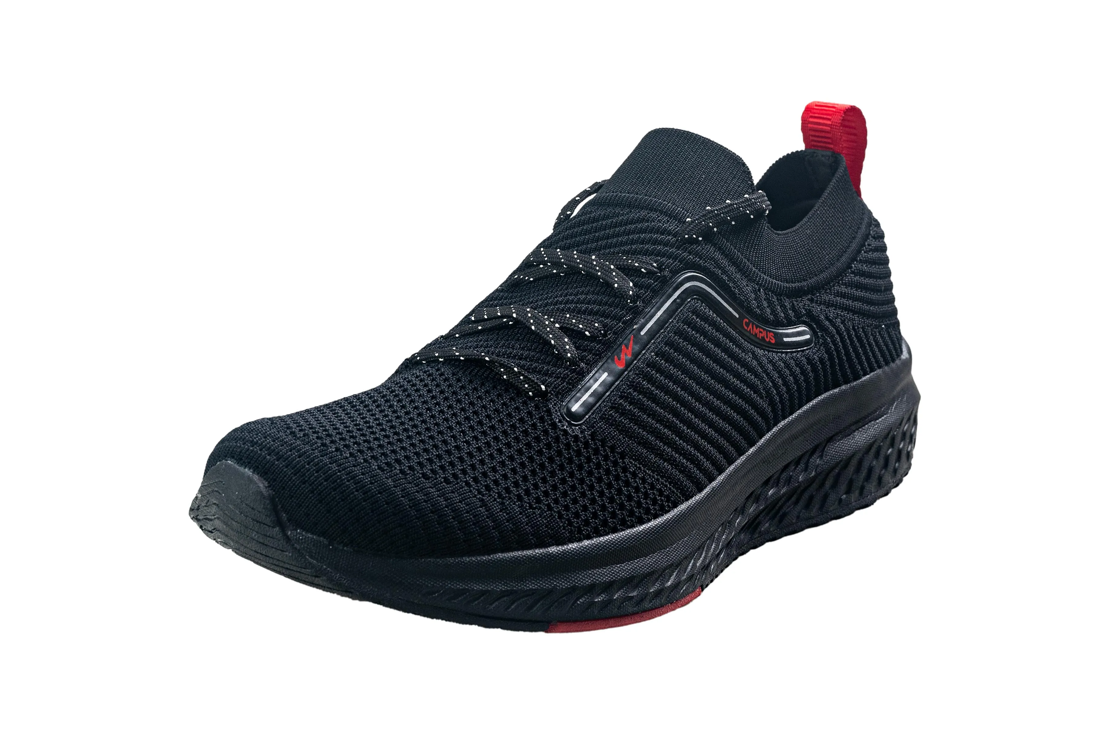 Campus Gents Black Sports Shoe