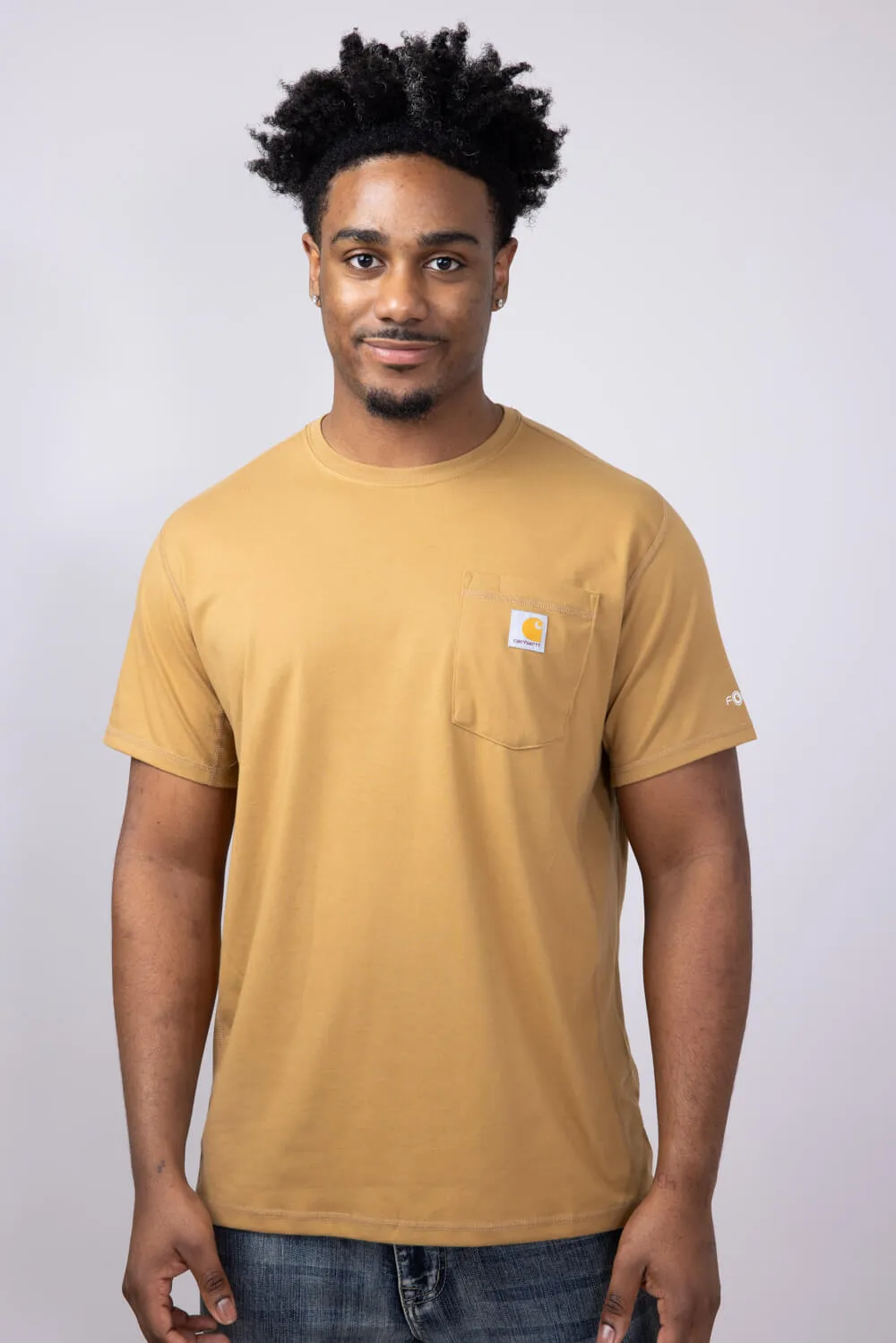 Carhartt Force Pocket T-Shirt for Men in Beach | 106652-BA0-BEACH