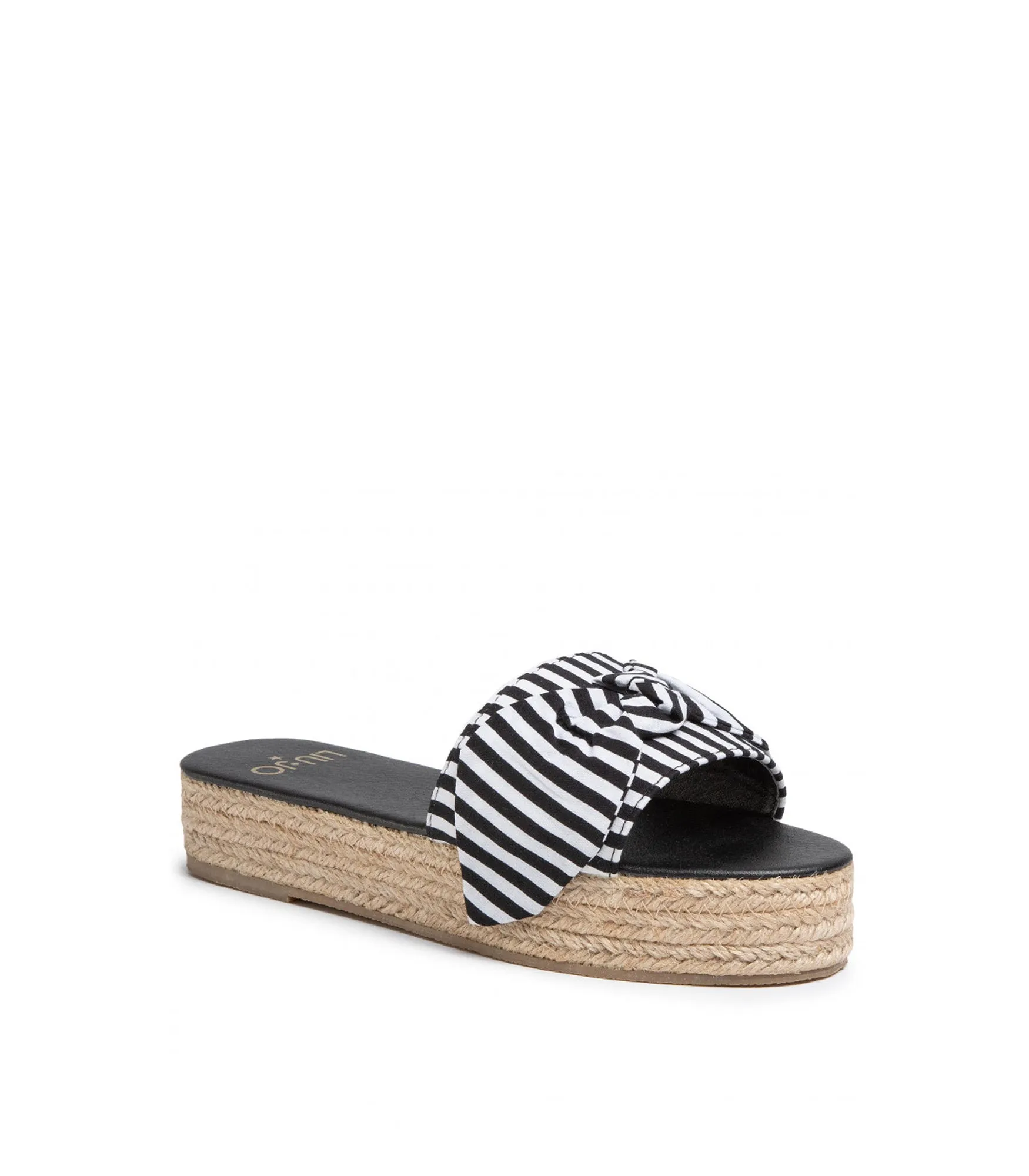 Ciabattina Zeppa Beach - Bianco Ottico/Nero