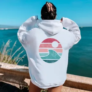 CIRCLE STRIPED WAVE HOODIE