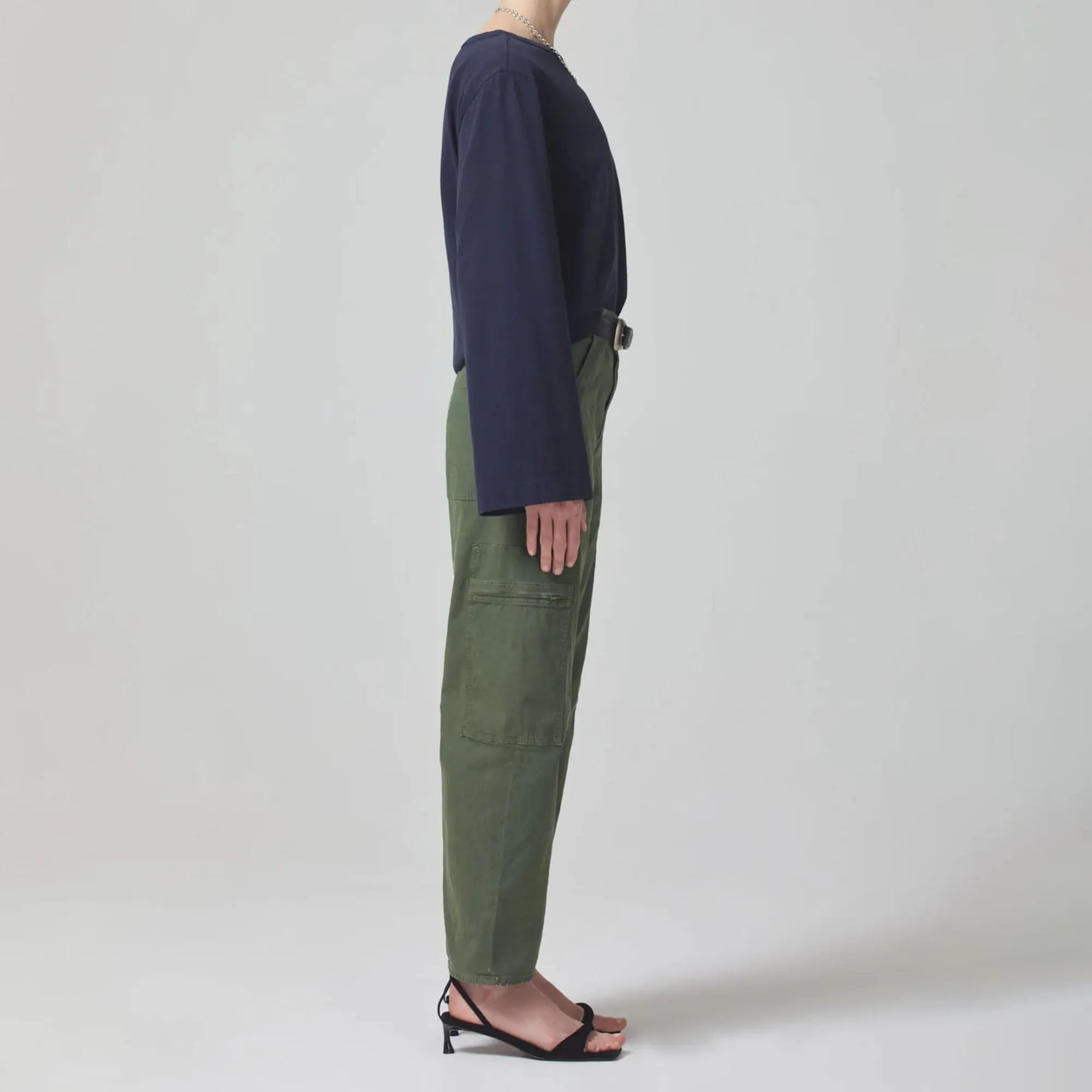 CITIZENS OF HUMANITY Marcelle Low Slung Cargo in Sateen/Surplus