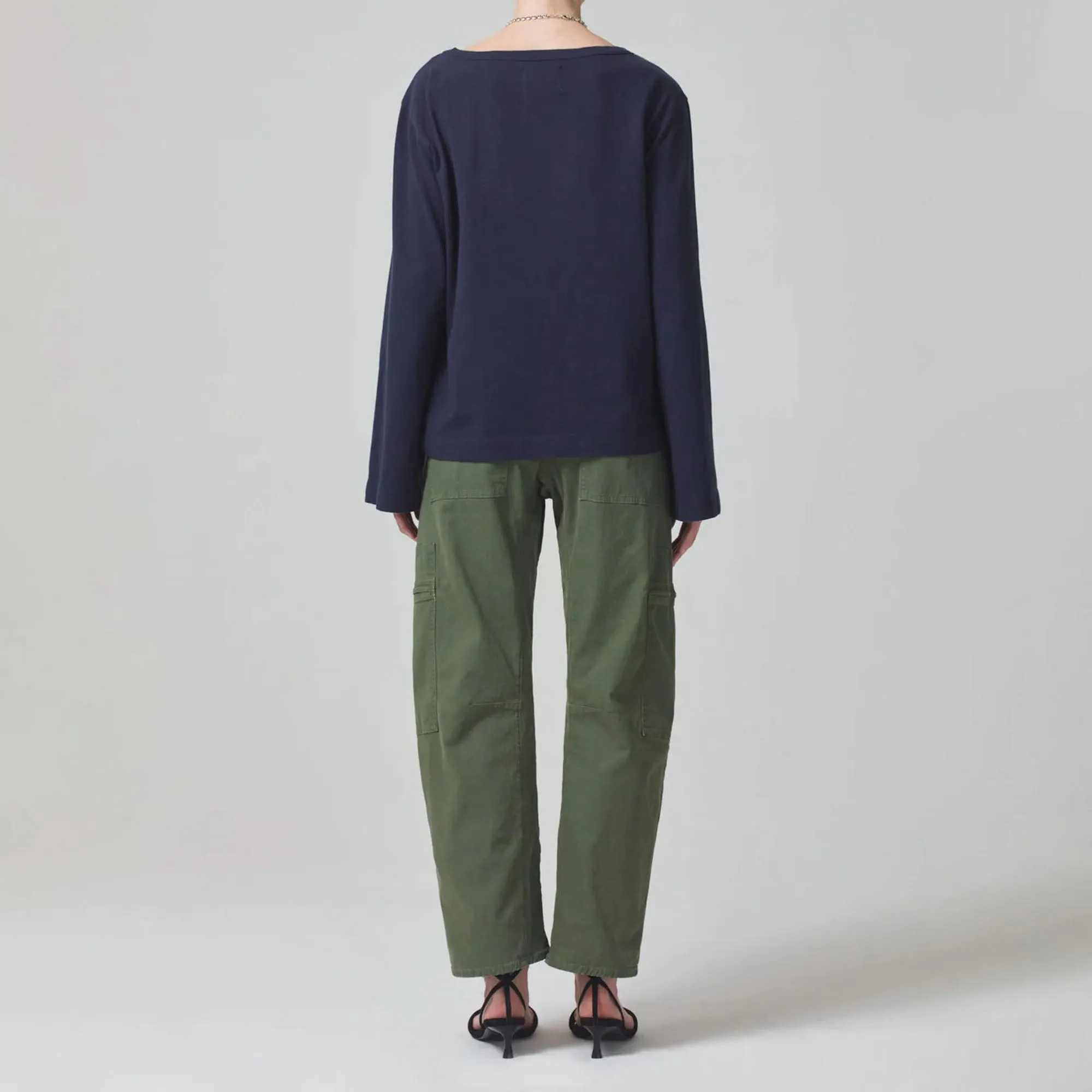 CITIZENS OF HUMANITY Marcelle Low Slung Cargo in Sateen/Surplus