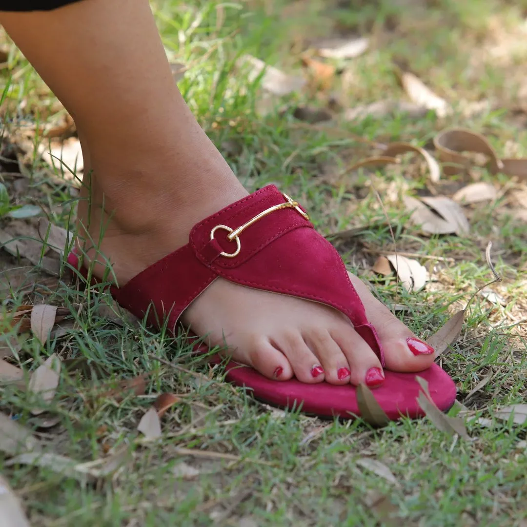 Classic Flats - Maroon Slippers