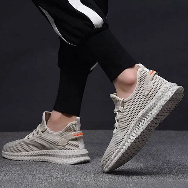 CYSINCOS Summer Black Men Vulcanize Shoes Breathable Casual Sports Male Sneakers Mesh Trainers Lace-up Flats Shoes Plus 39-44