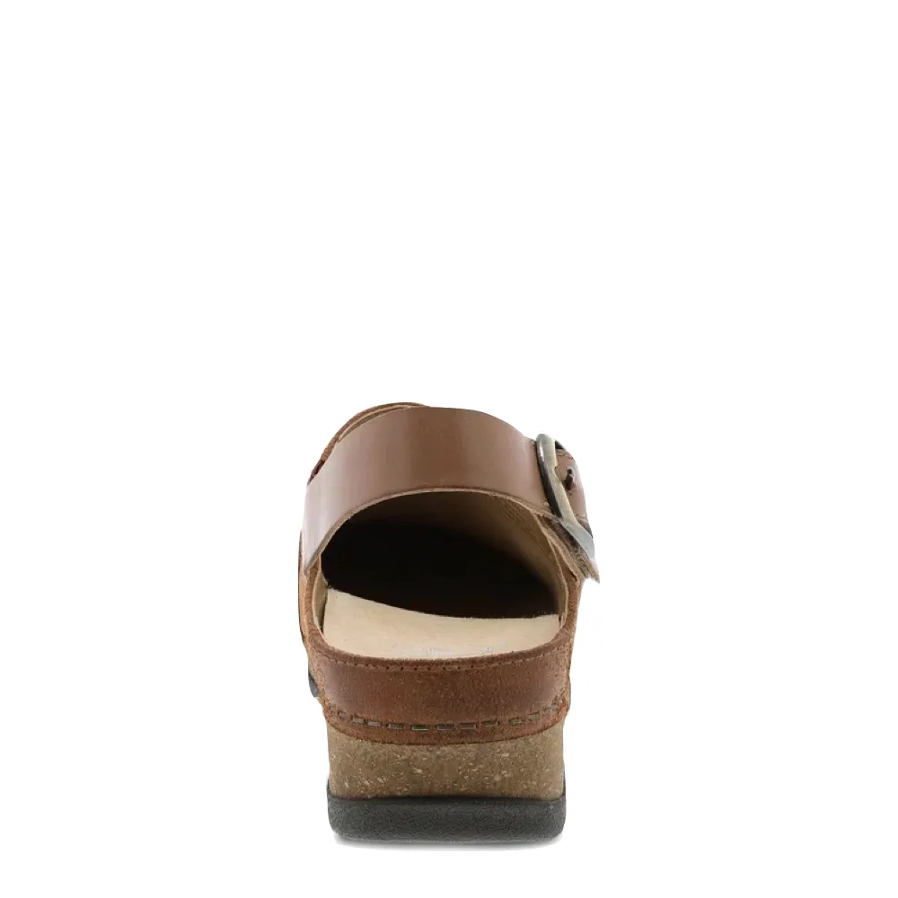 Dansko Women's Merrin Sling Back Clog in Tan Nubuck