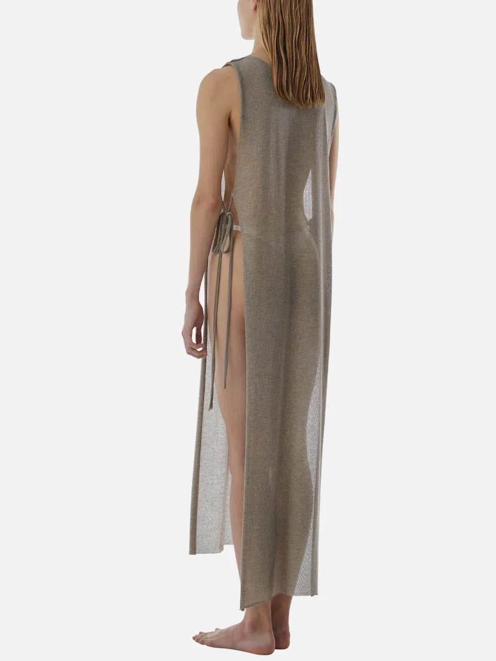 Dark Beige Beach Dress