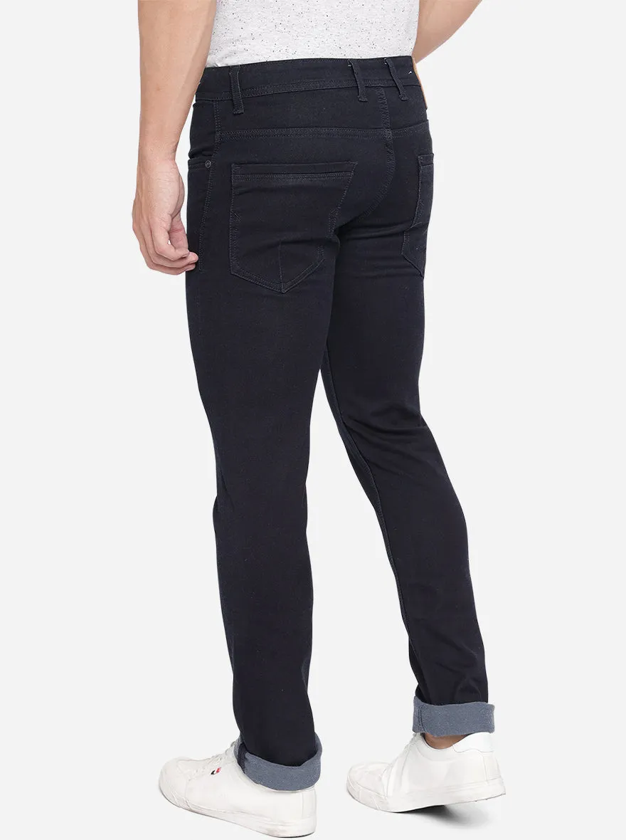 Dark Blue Washed Slim Fit Jeans | JadeBlue