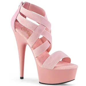 DELIGHT-669  Baby Pink Elastic Band-Faux Le/Baby Pink Matte