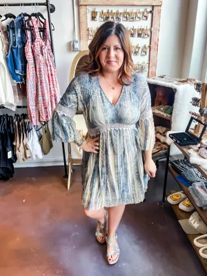 Denim and Lace Dress