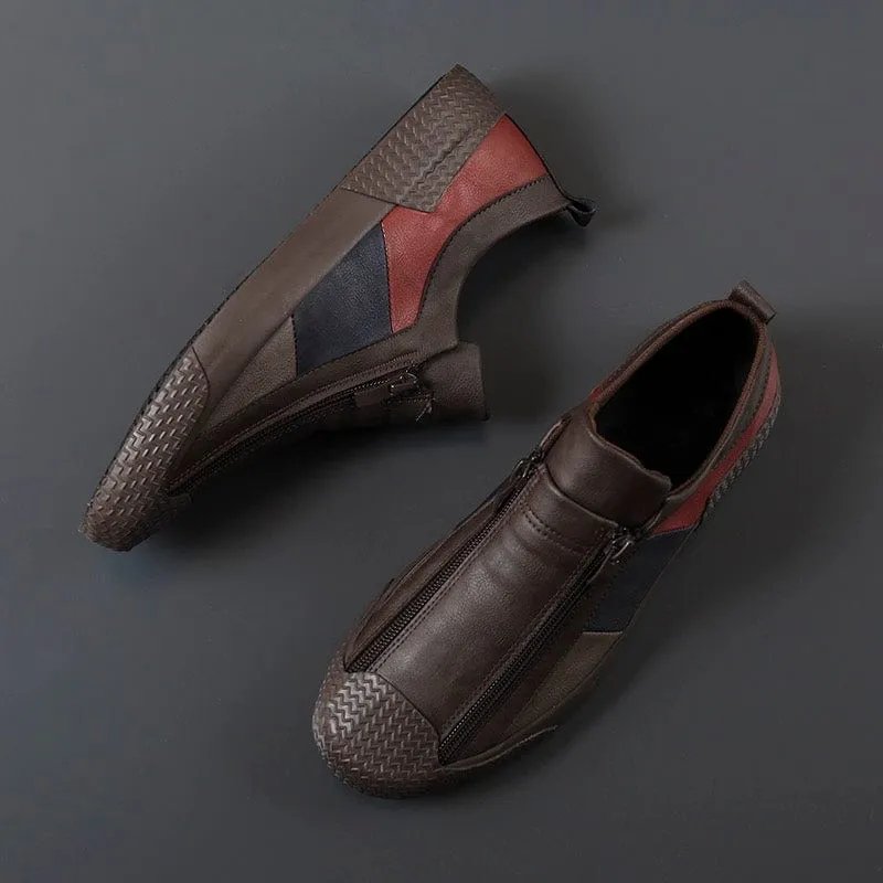 DORIANO BAROFFIO ITALIAN LEATHER SNEAKERS