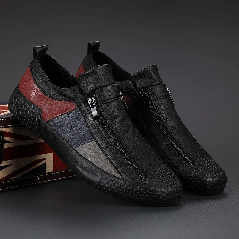 DORIANO BAROFFIO ITALIAN LEATHER SNEAKERS