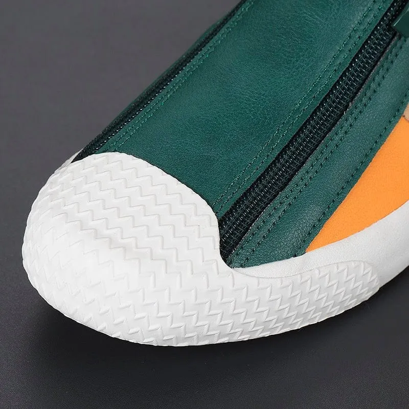 DORIANO BAROFFIO ITALIAN LEATHER SNEAKERS