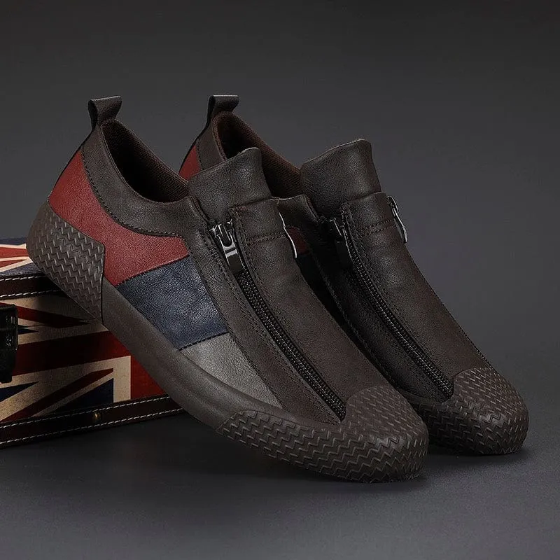 DORIANO BAROFFIO ITALIAN LEATHER SNEAKERS