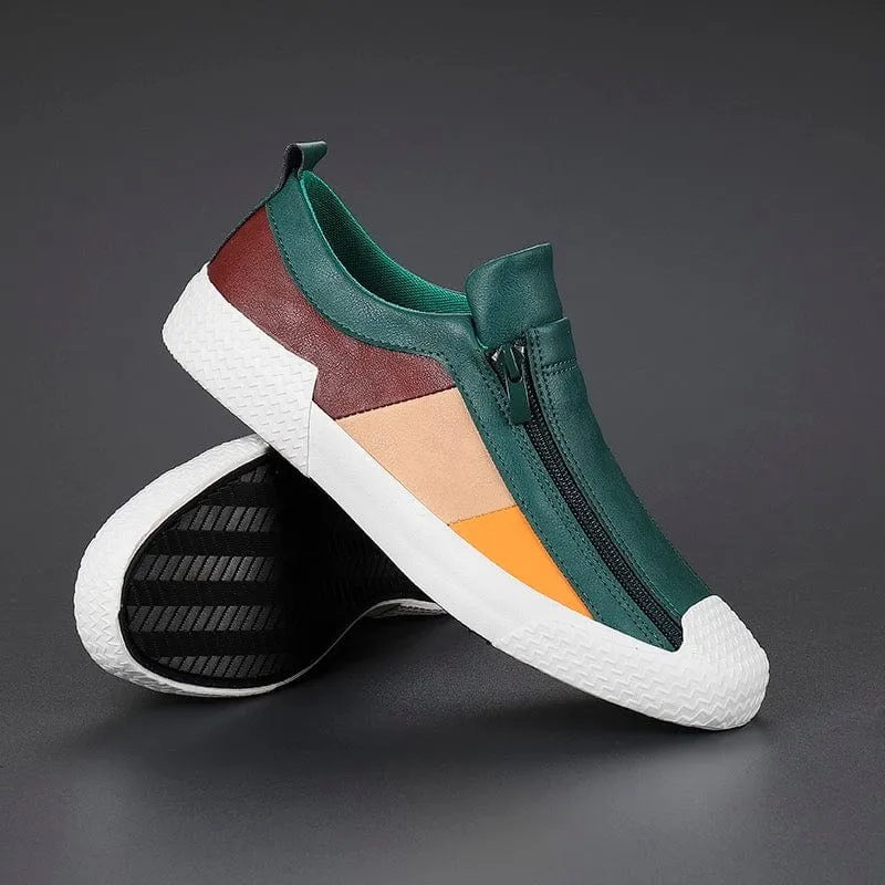 DORIANO BAROFFIO ITALIAN LEATHER SNEAKERS