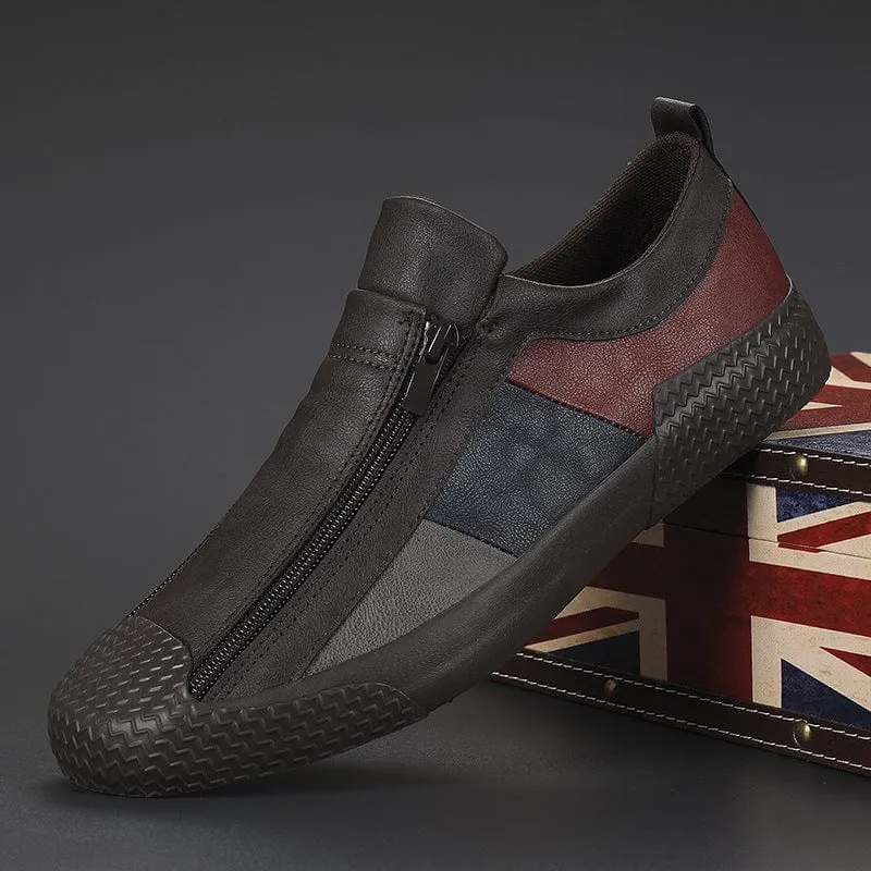 DORIANO BAROFFIO ITALIAN LEATHER SNEAKERS