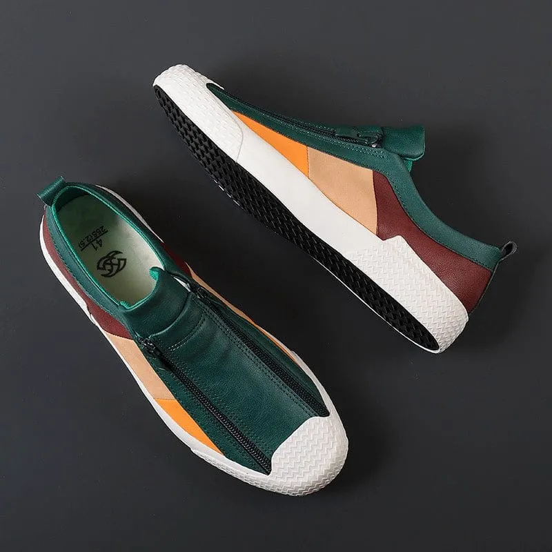 DORIANO BAROFFIO ITALIAN LEATHER SNEAKERS