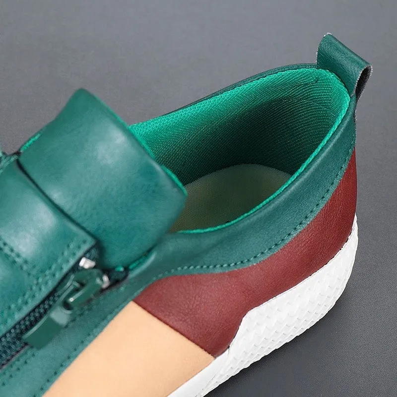 DORIANO BAROFFIO ITALIAN LEATHER SNEAKERS