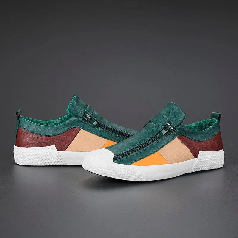DORIANO BAROFFIO ITALIAN LEATHER SNEAKERS