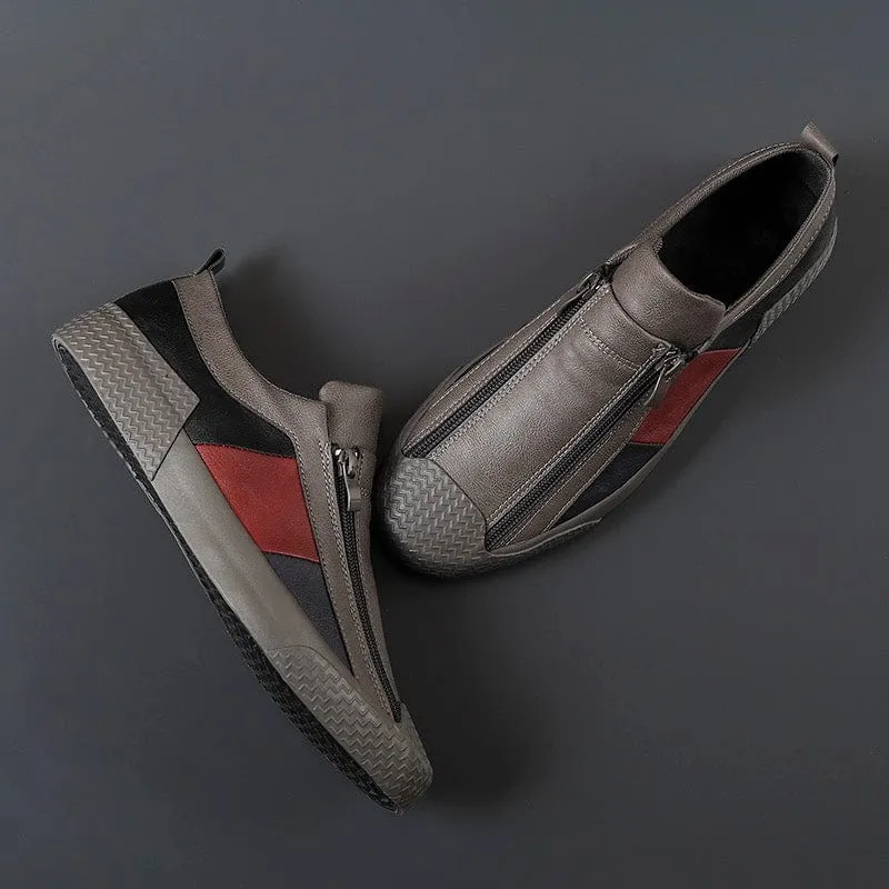 DORIANO BAROFFIO ITALIAN LEATHER SNEAKERS