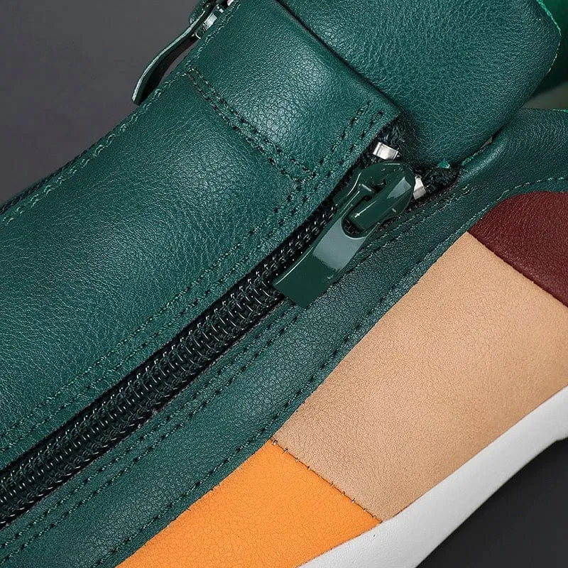 DORIANO BAROFFIO ITALIAN LEATHER SNEAKERS