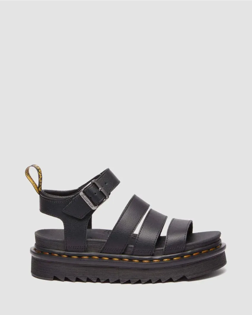 Dr Martens Blaire Athena Leather Strap Sandals Black