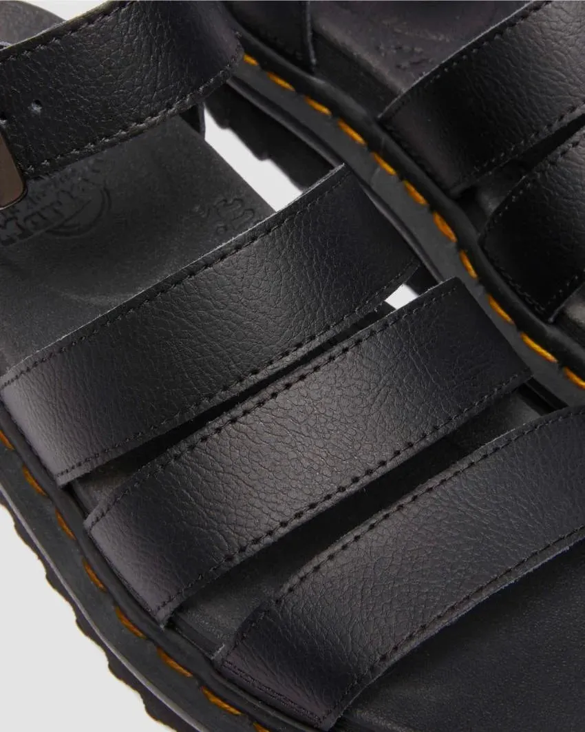 Dr Martens Blaire Athena Leather Strap Sandals Black
