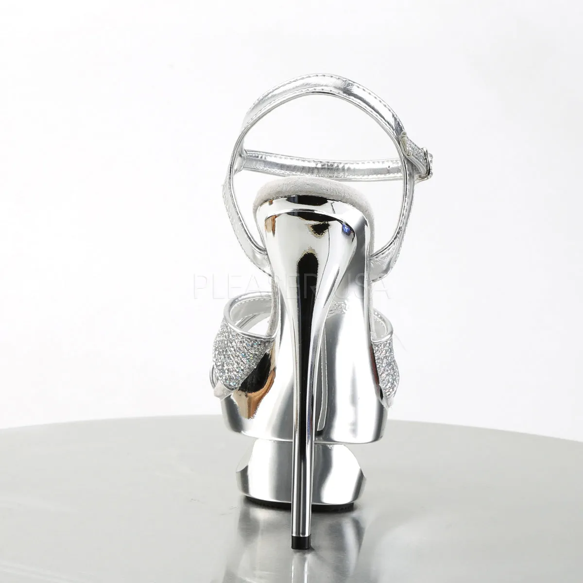ECLIPSE-619G  Silver Multi Glitter/Silver Chrome