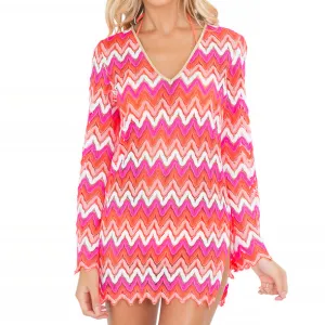 FLAMINGO BEACH - Plunge Dress