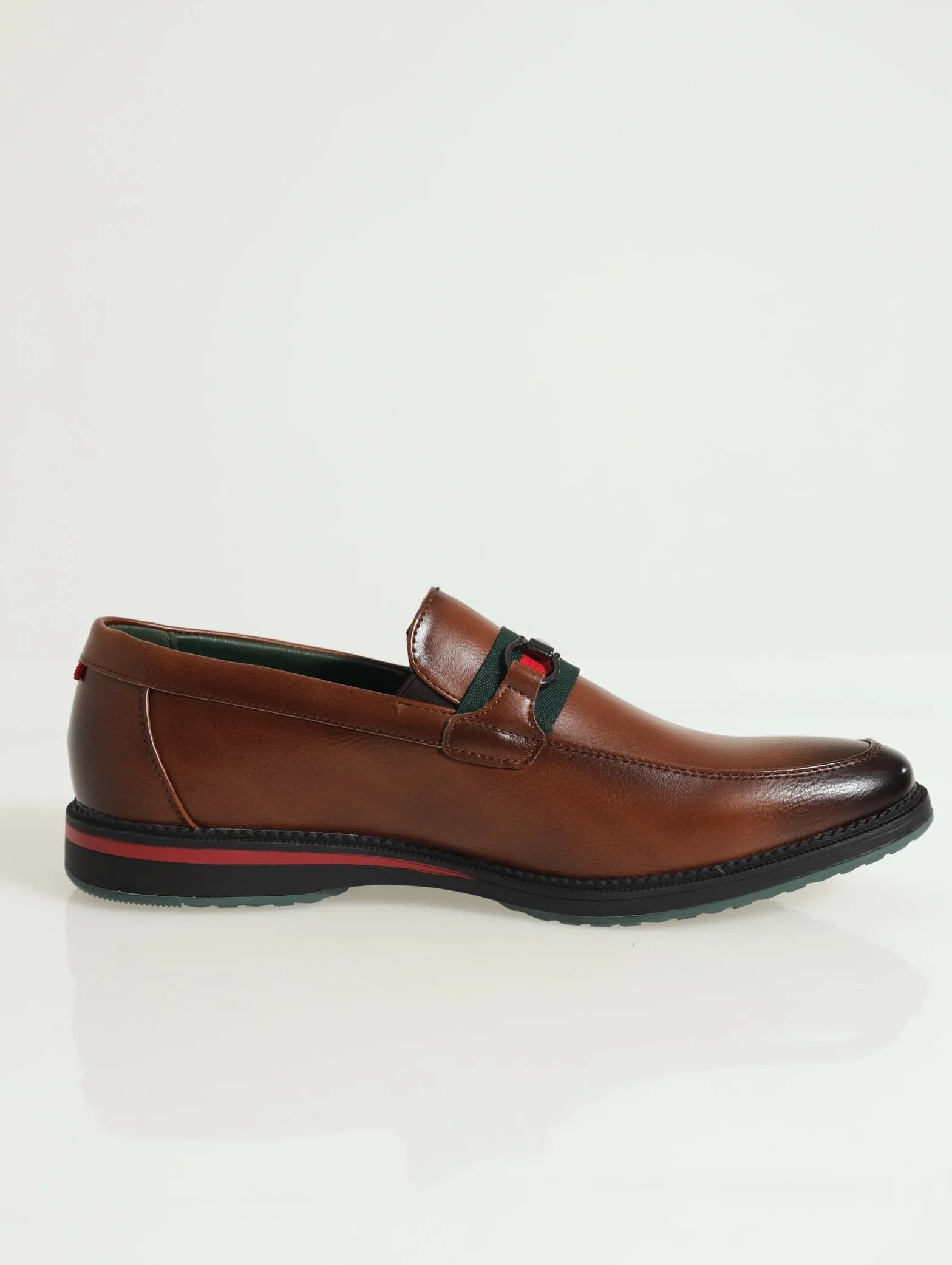 Flat Slip On With Tape Trim - Tan