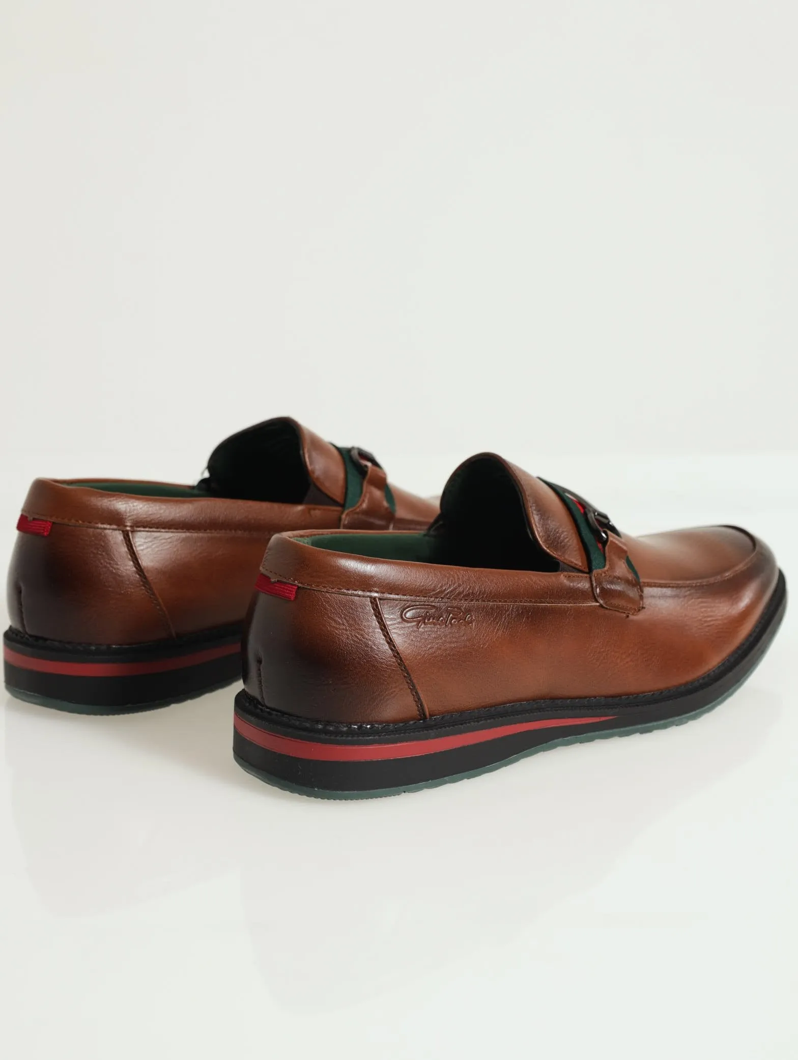 Flat Slip On With Tape Trim - Tan