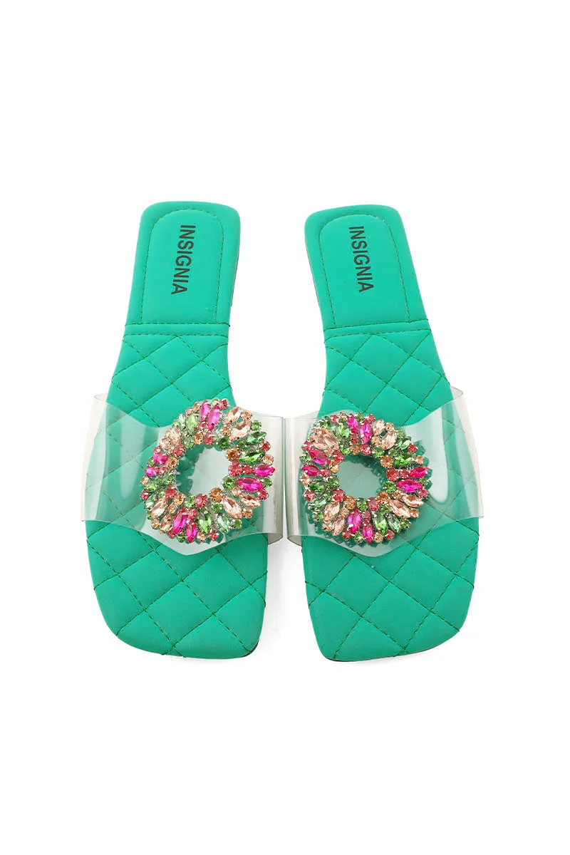 Formal Slip On I38589-Green