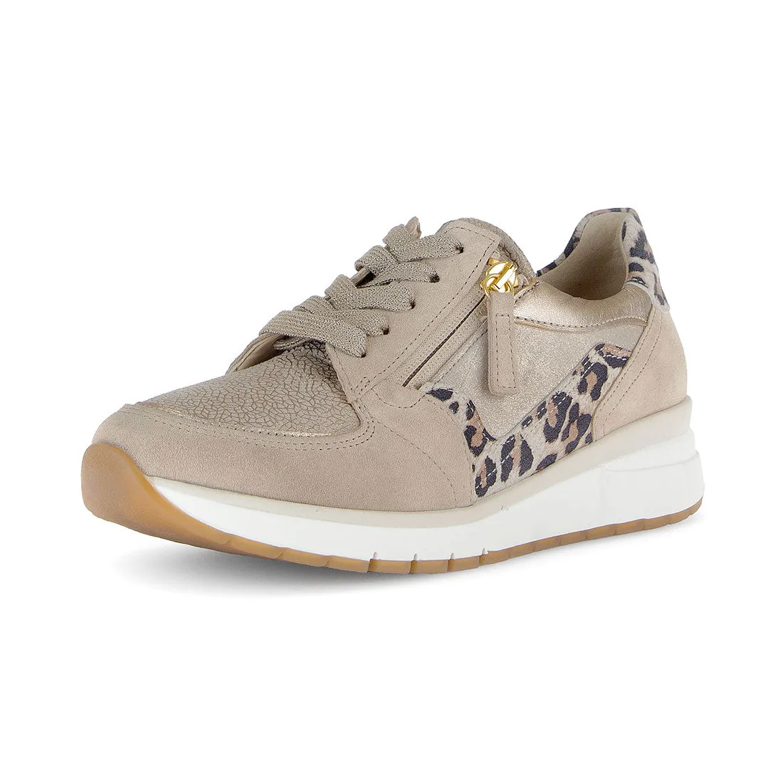 GABOR Sand   guld, leo sneaker vidde K